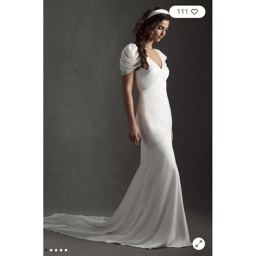 Anthropologie Savannah Miller Belle Wedding Dress Size 12 NWT - Picture 1 of 5